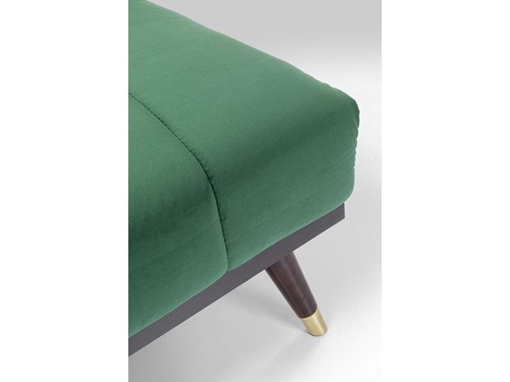 Sofa rozkładana Whisky 181 cm zielona Stała konstrukcja Materiał obicia Tkanina Typ Gładkie
