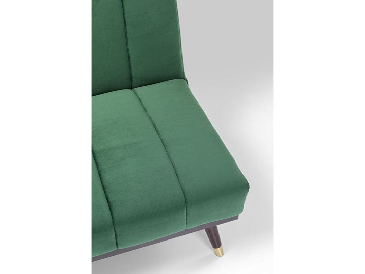 Sofa rozkładana Whisky 181 cm zielona Nóżki Na nóżkach Stała konstrukcja Boki Z bokami