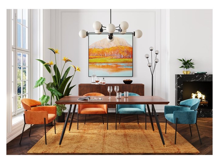 Stół Duran 160x80 cm orzechowy Długość(n) 160 cm Styl Nowoczesny