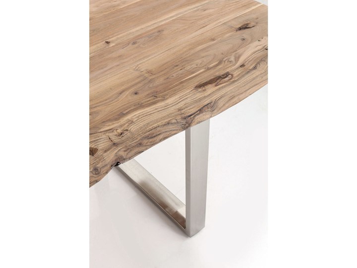 Stół Harmony 160x80 cm akacja nogi chromowe matowe Drewno Stal Kategoria Stoły kuchenne