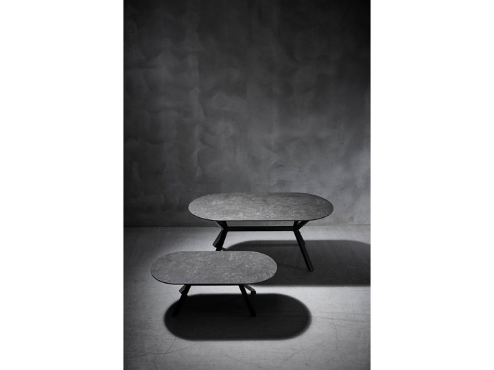 Stół czarny ceramiczny blat metalowe nogi 180x90 cm Szkło Ceramika Długość(n) 180 cm