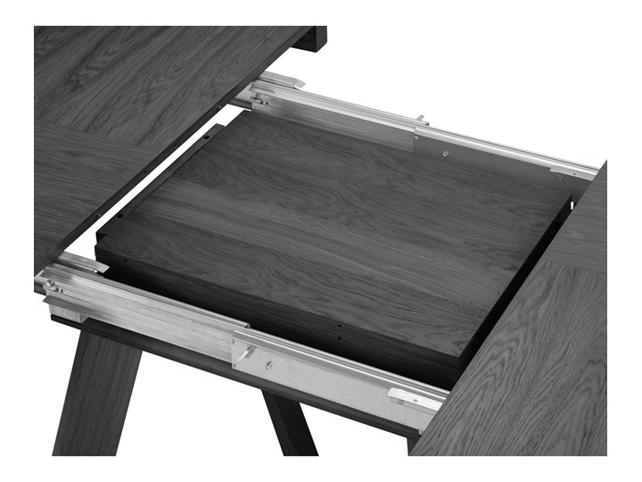 Stół rozkładany Dustin 130-230x130 cm czarny Rozkładanie Rozkładane