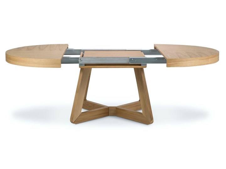 Stół brązowy rozkładany fornirowany 130-230x130 cm Płyta fornirowana Płyta MDF Pomieszczenie Stoły do jadalni Wysokość 76 cm Liczba miejsc Do 10 osób