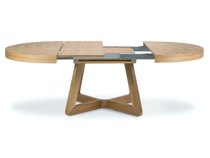 Stół brązowy rozkładany fornirowany 130-230x130 cm Płyta fornirowana Płyta MDF Wysokość 76 cm Liczba miejsc Do 10 osób
