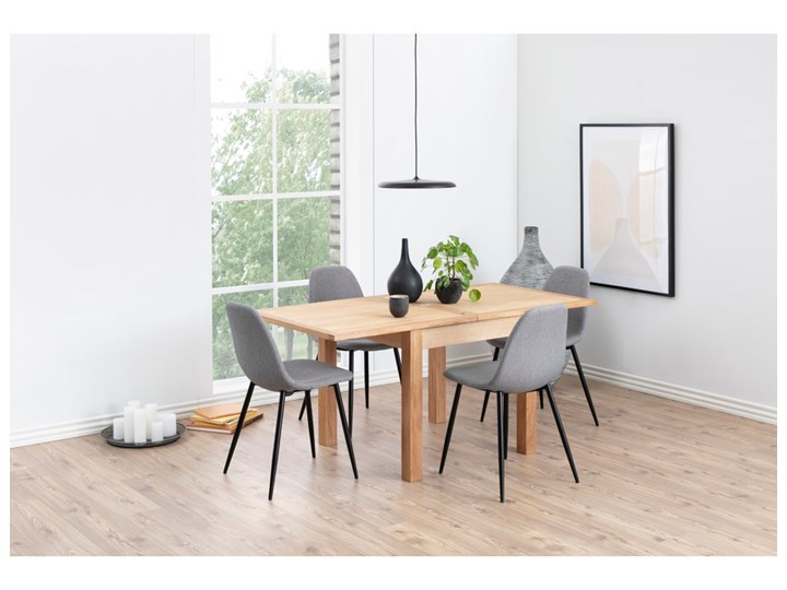 Stół rozkładany Dulaney 80-160x80 cm naturalny Drewno Długość po rozłożeniu 160 cm