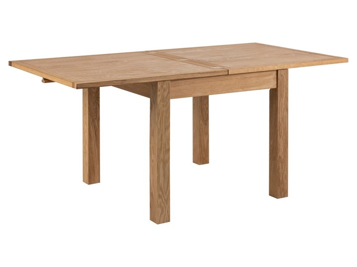 Stół rozkładany Dulaney 80-160x80 cm naturalny Drewno Długość po rozłożeniu 160 cm Kolor Brązowy