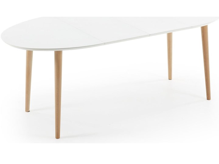 Stół rozkładany Oqui biały 120 (200) x 90 cm Pomieszczenie Stoły do kuchni Płyta MDF Drewno Kategoria Stoły kuchenne