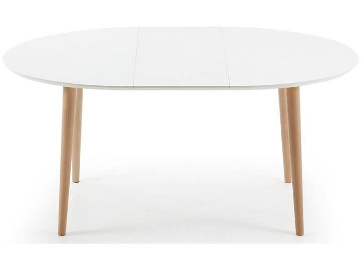 Stół rozkładany Oqui biały 120 (200) x 90 cm Długość(n) 120 cm Drewno Płyta MDF Pomieszczenie Stoły do kuchni