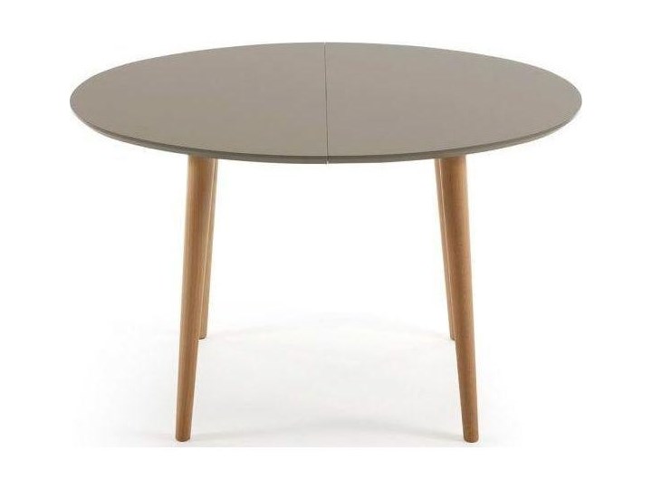 Stół rozkładany Oqui szary 120 (200) x 90 cm Kategoria Stoły kuchenne Drewno Płyta MDF Kolor Biały
