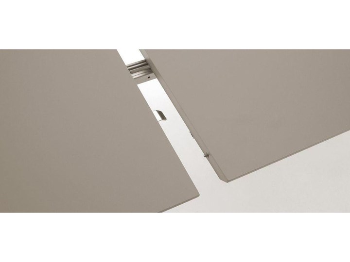 Stół rozkładany Oqui szary 120 (200) x 90 cm Drewno Płyta MDF Kształt blatu Owalny Długość po rozłożeniu 200 cm