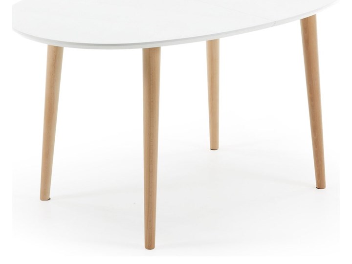 Stół rozkładany Oqui biały 140 (220) x 90 cm Kategoria Stoły kuchenne Drewno Płyta MDF Długość(n) 140 cm