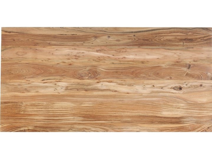 Stół Symphony 180x90 cm akacja nogi stalowe Drewno Kolor Biały Długość(n) 180 cm