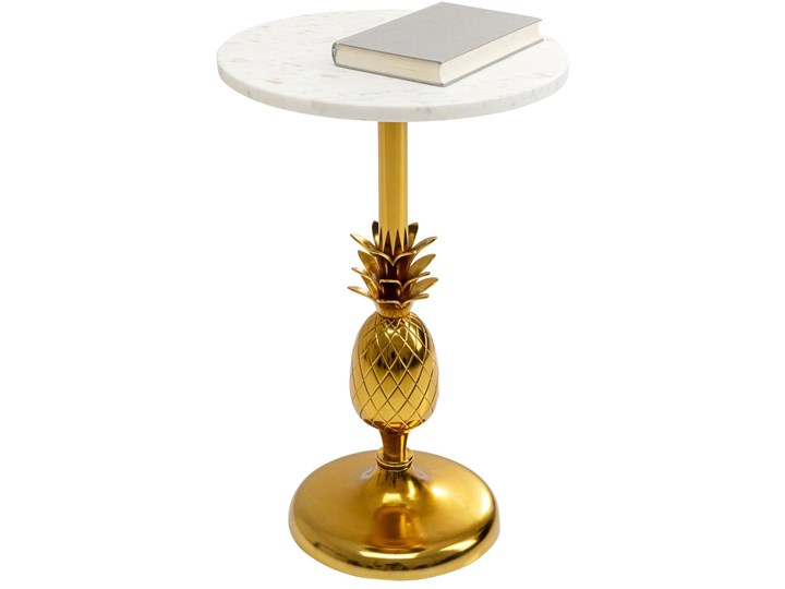 Stolik Pineapple Ø36 cm blat marmur Kategoria Stoliki i ławy