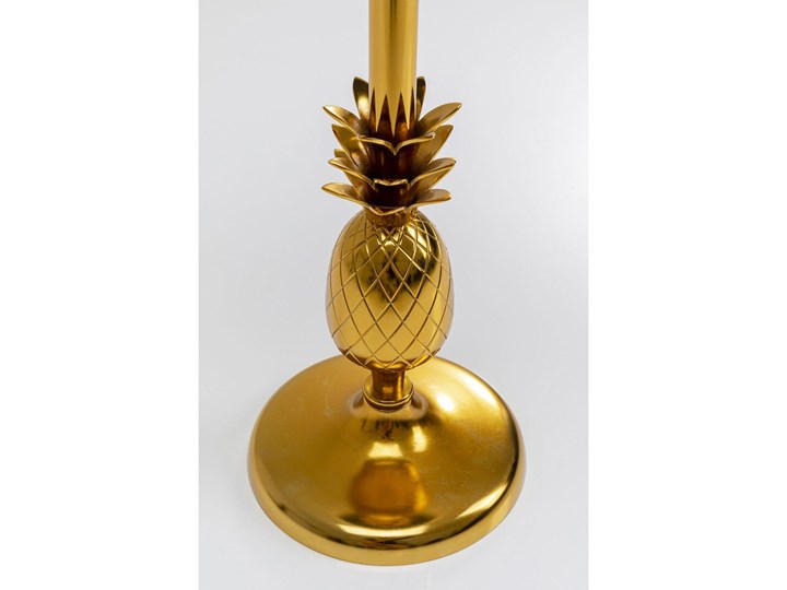 Stolik pomocniczy marmur biały ananas Ø36x54 cm