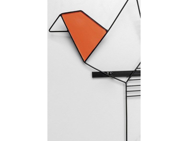 Wieszak ścienny Origami Bird 115x37 cm Kolor Szary Typ Wieszaki