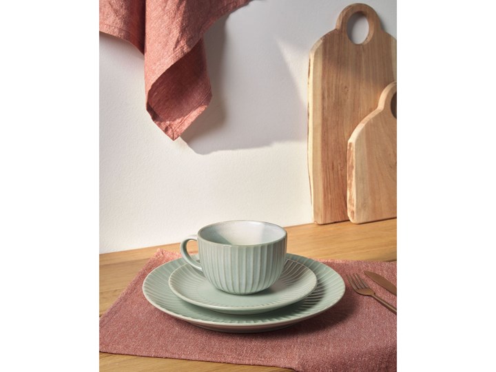 Zestaw dwóch podkładek na stół Abinadi 50x35 cm kolor terakota Kategoria Podkładki kuchenne Podkładka pod talerz Kolor Różowy