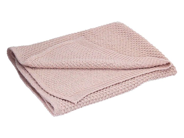 Pled Wooly pink, 110x0,5x86cm Wełna Welur Poliester Akryl Kolor Różowy
