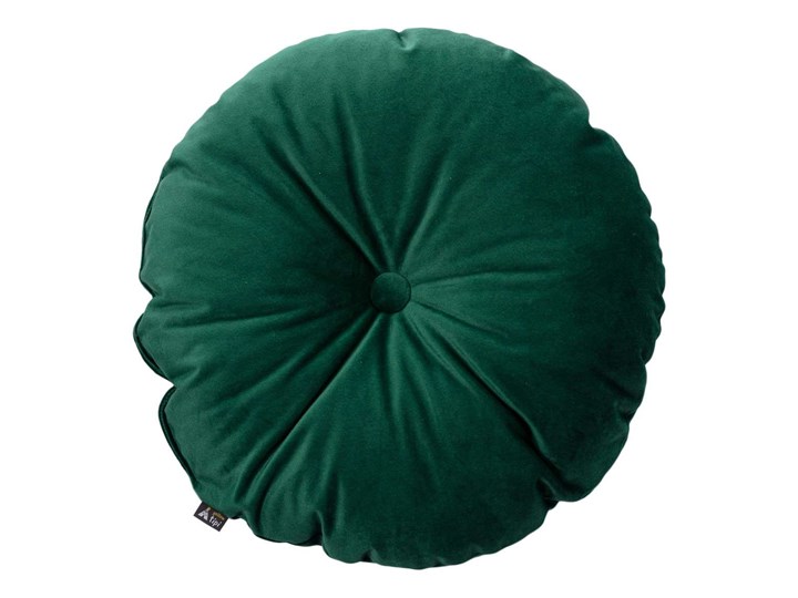 Poduszka Candy Dot, butelkowa zieleń, 37 cm, Posh Velvet