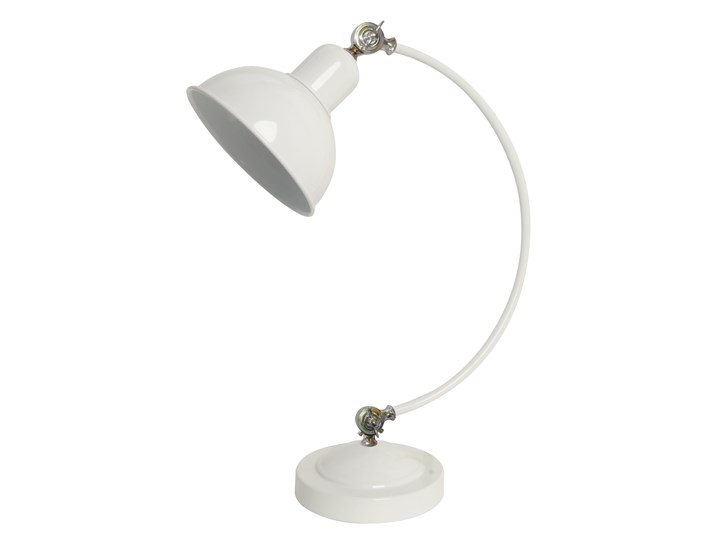 OLD LAMPKA GABINETOWA 1X40W E27 BIAŁY Pomieszczenie Biuro i pracownia Metal Wysokość 54 cm Lampa gabinetowa Lampa z kloszem Styl Vintage