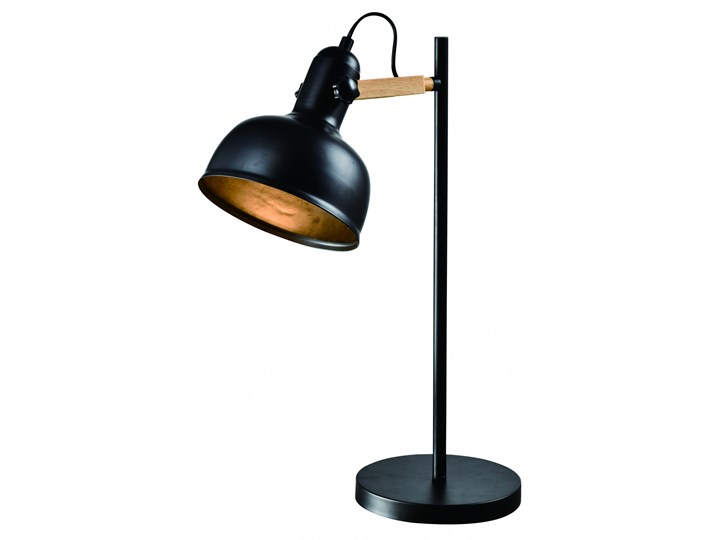 RENO LAMPA STOŁOWA CZARNY 1X40W E27 KLOSZ CZARNY Stal Lampa z kloszem Wysokość 56 cm Lampa LED Funkcje Lampa LED