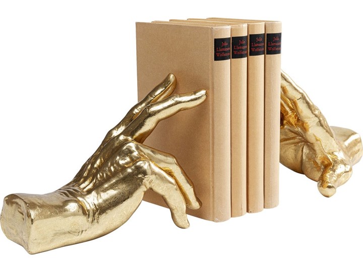 Podpórki na książki Fingers 16x21 cm złote Pomieszczenie Biuro i pracownia