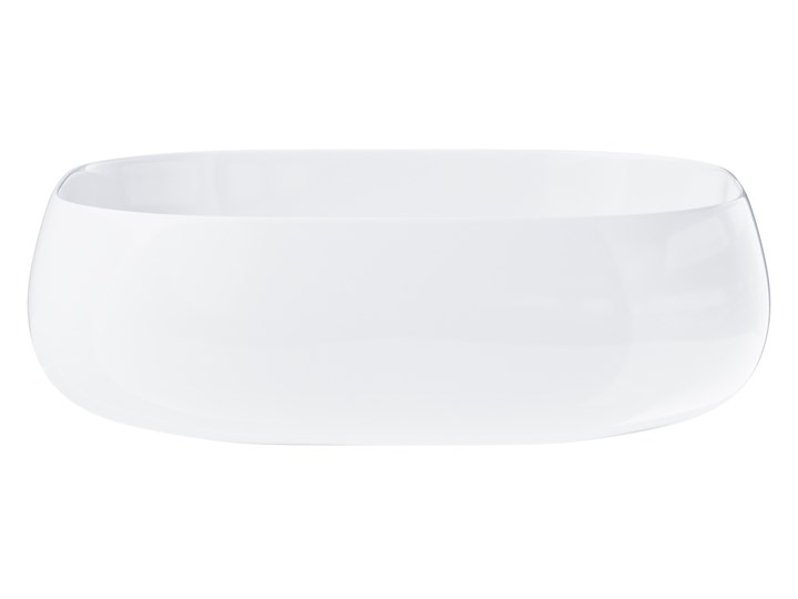 Wolnostojąca umywalka nablatowa Corsan 649933 owalna biała 45 x 41 x 14,5 cm z korkiem chrom Wolnostojące Nablatowe Ceramika Owalne Stal Kolor Biały Kategoria Umywalki