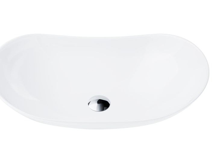Wolnostojąca umywalka nablatowa Corsan 649964 prostokątna biała 62,5 x 35 x 16,5 cm z korkiem chrom Nablatowe Stal Ceramika Prostokątne Wolnostojące Kolor Biały