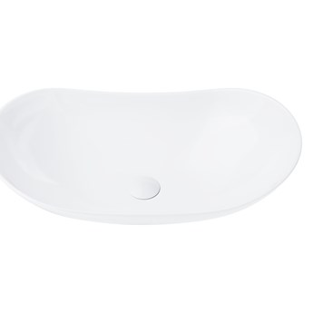 Wolnostojąca umywalka nablatowa Corsan 649964 prostokątna biała 62,5 x 35 x 16,5 cm z korkiem białym