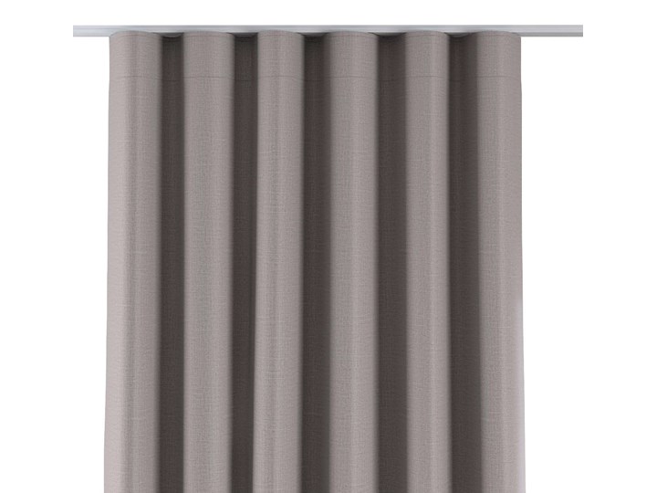 Zasłona na taśmie wave, jasny szary o wyraźnej strukturze, 1szt 65 × 280 cm, Blackout - zaciemniające 65x280 cm Poliester Kolor Czarny