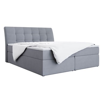 Nowoczesne łóżko z wysokim, pikowanym wezgłowiem i opcją wyboru tkaniny - DINGO / Casablanca 20573