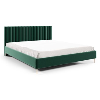 Bettso Nowoczesne łóżko tapicerowane LILLY / zielone / R38