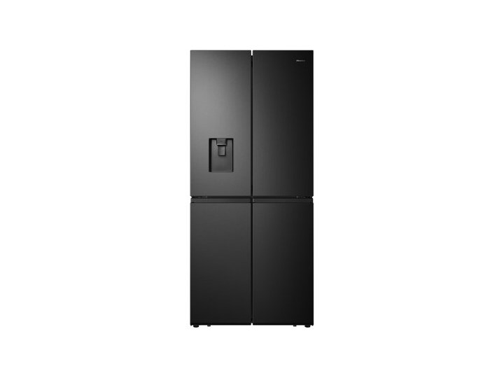 Lodówka HISENSE RQ563N4SWF1 No frost 181cm Czarna Podajnik wody Kolor Czarny Położenie zamrażalnika Na dole
