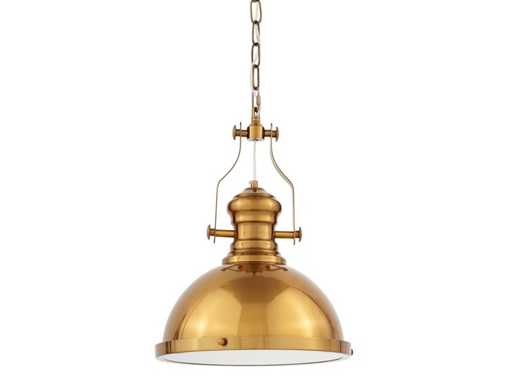 LAMPA LOFT ETTORE MOSIĄDZ Lampa z kloszem Lampa z abażurem Metal Stal Pomieszczenie Salon Szkło Styl Nowoczesny
