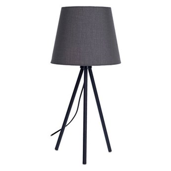 LEROI lampa stołowa z szarym abażurem na trójnogu, wys. 55 cm
