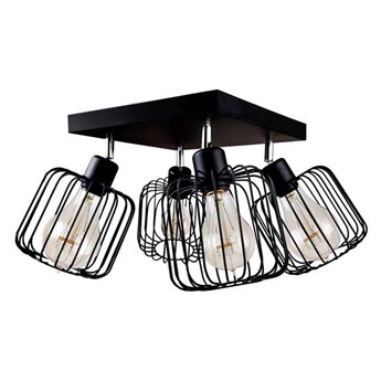 RULLO QUATTRO lampa sufitowa z regulowanymi abażurami typu druciak, wys. 25 cm