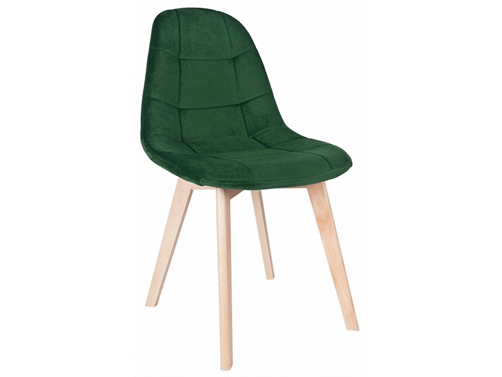 KRZESŁO WESTA VELVET aksamitne Butelkowa Zieleń Wysokość 83 cm Welur Tkanina Drewno Szerokość 45 cm Głębokość 83 cm Typ Tapicerowane