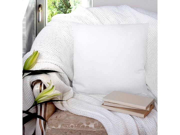 Poduszka z mikrowłókna Mila Home Classic, 43x43 cm Poduszka syntetyczna Kategoria Poduszki Kolor Biały