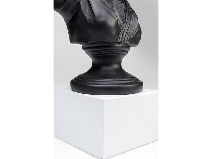Figurka dekoracyjna Ancient Beauty 23x50 cm czarna - podstawa biała