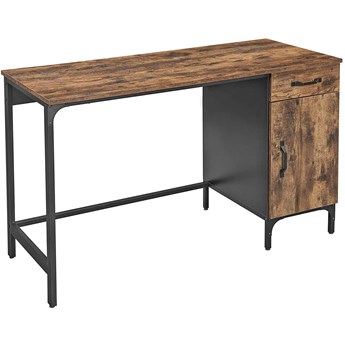 Bettso Funkcjonalne biurko w stylu industrialnym z szafką