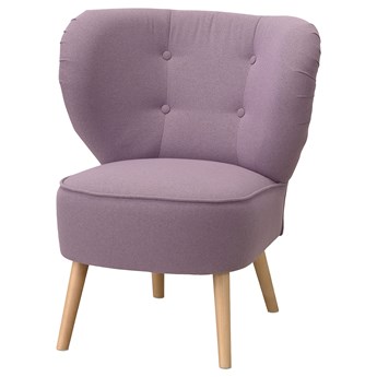 IKEA GUBBO Fotel, liliowy, Szerokość: 67 cm