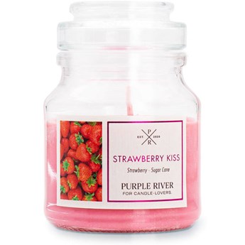 Purple River sojowa naturalna świeca zapachowa w szkle 4 oz 113 g - Strawberry Kiss