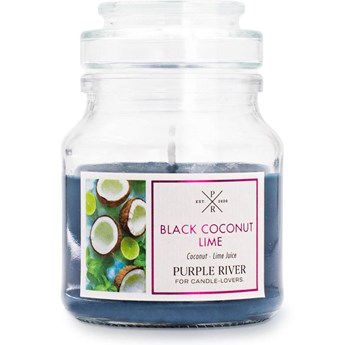 Purple River sojowa naturalna świeca zapachowa w szkle 4 oz 113 g - Black Coconut Lime