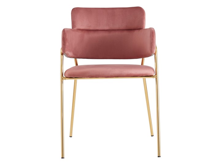 Krzesło Glamour C-891 różowe, złote nogi Tworzywo sztuczne Tkanina Metal Typ Tapicerowane