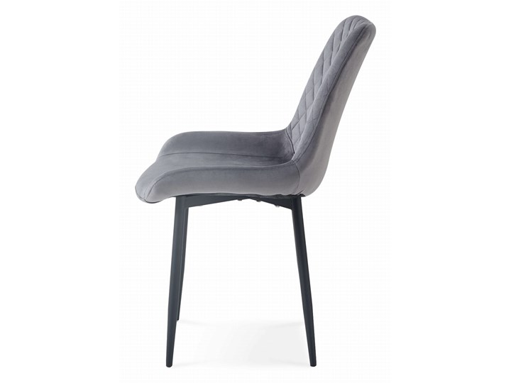 Krzesło tapicerowane szare DC-6022 welur #21 Metal Tkanina Tworzywo sztuczne Kategoria Krzesła kuchenne