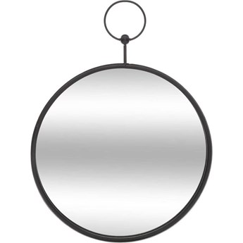 VILKE okrągłe lustro ścienne czarne, Ø 30 cm