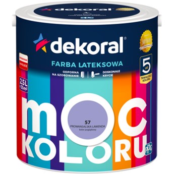 Farba lateksowa Moc Koloru Prowansalska Lawenda 2,5 l Dekoral
