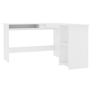 Białe biurko narożne - Merfis 3X