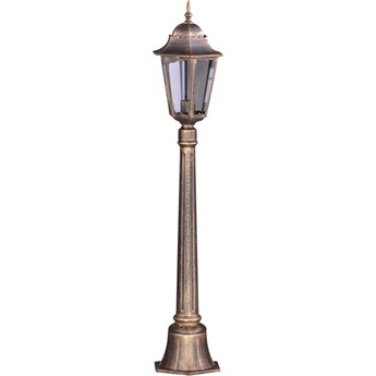 Czarno-złota stojąca lampa zewnętrzna klasyczna - S351-Tirma