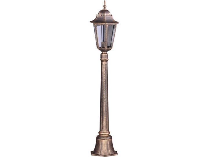 Czarno-złota stojąca lampa zewnętrzna klasyczna - S351-Tirma Lampa stojąca Kolor Złoty