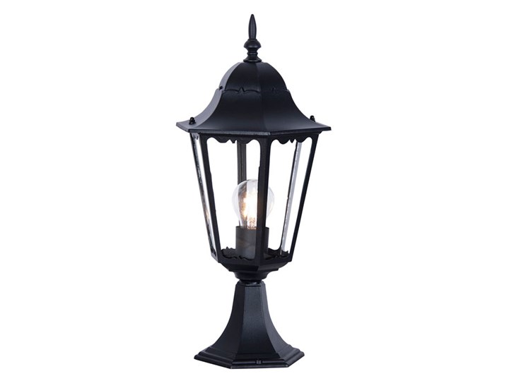 Czarna niska lampa ogrodowa stojąca - S352-Tirma Kolor Czarny Lampa stojąca Kategoria Lampy ogrodowe